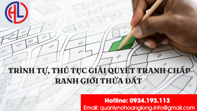 Trình tự, thủ tục giải quyết tranh chấp ranh giới thửa đất